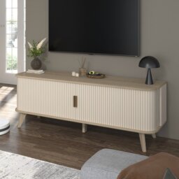 Mateo Sliding Door TV Unit Neutral - Wilko - thumbnail 6