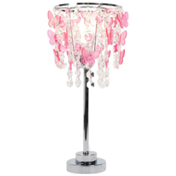 Pink Butterfly Table Lamp Pink - Wilko - thumbnail 3