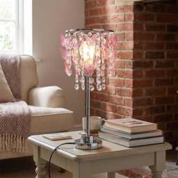 Pink Butterfly Table Lamp Pink - Wilko - thumbnail 5