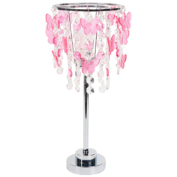 Pink Butterfly Table Lamp Pink - Wilko - thumbnail 4