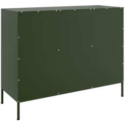 vidaXL 6 Door Olive Green Sideboard - Size: 79 x 100.5 x 39cm - Wilko - thumbnail 7