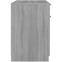 vidaXL Single Door Single Drawer Computer Desk Grey Sonoma - Size: 75 x 100 x 50cm - Wilko - thumbnail 7