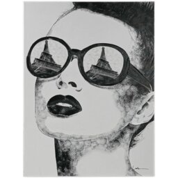 Eiffel Tower Sunglasses Reflection Art - Black - Wilko