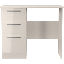 Crowndale Knightsbridge 3 Drawer Kashmir Gloss Vanity Dressing Table Ready Assembled - Size: 80 x 93 x 42cm - Kashmir Gloss & Kashmir - Wilko - thumbnail 3
