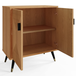GFW Amara 2 Door Oak Geometric Accent Sideboard - Size: 78 x 35 x 70cm - Wilko - thumbnail 5