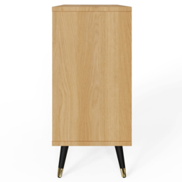 GFW Amara 2 Door Oak Geometric Accent Sideboard - Size: 78 x 35 x 70cm - Wilko - thumbnail 6