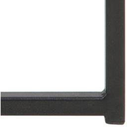 Florence Cross Round Smoked Glass Top Metal Side Table - Silver - Furniture To Go - Wilko - thumbnail 7