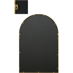 The Arcus Gold Arched Metal Wall Mirror 120 x 80cm - MirrorOutlet - Wilko - thumbnail 5