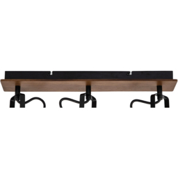 Cosylyte Kendan Matt Black 3 Light Wire Shade Spotlight - Size: 56.5 x 17.5 x 13.5cm - Brown - Wilko - thumbnail 6