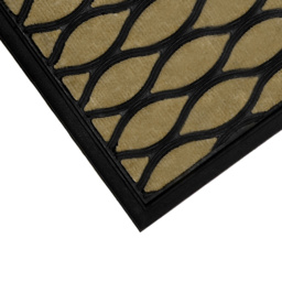 JVL Droplet Vienna Scraper Doormat 45 x 75cm - Brown - JVL Homewares - Wilko - thumbnail 4