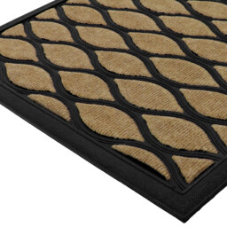 JVL Droplet Vienna Scraper Doormat 45 x 75cm - Brown - JVL Homewares - Wilko - thumbnail 5