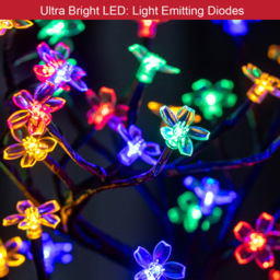 The Christmas Workshop 128 Multicolour LED Blossom Tree - Wilko - thumbnail 6