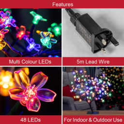 The Christmas Workshop 128 Multicolour LED Blossom Tree - Wilko - thumbnail 7