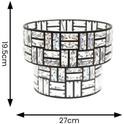 ValueLights Elise Black Easy Fit Shade - Wilko - thumbnail 6