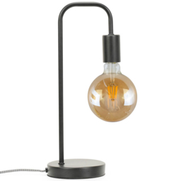 ValueLights Bronx Black Metal LED Table Lamp - Size: 40.5 x 17 x 14cm - Wilko