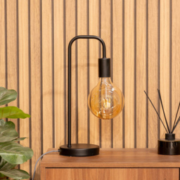 ValueLights Bronx Black Metal LED Table Lamp - Size: 40.5 x 17 x 14cm - Wilko - thumbnail 7