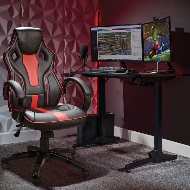 X Rocker Maverick Gaming Chair - Black / Red