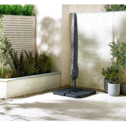 Furniturebox Gretna Grey Square Outdoor Cantilever Parasol - Size: 3m - Wilko - thumbnail 5