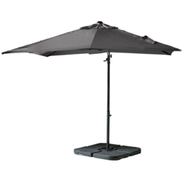 Furniturebox Gretna Grey Square Outdoor Cantilever Parasol - Size: 3m - Wilko - thumbnail 1