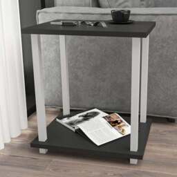 Decorotika Gurnee White and Anthracite Side Table - Size: 48 x 45 x 35cm - Multi - Wilko
