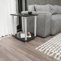 Decorotika Gurnee White and Anthracite Side Table - Size: 48 x 45 x 35cm - Multi - Wilko - thumbnail 6