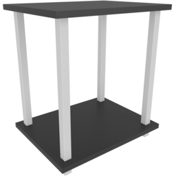 Decorotika Gurnee White and Anthracite Side Table - Size: 48 x 45 x 35cm - Multi - Wilko - thumbnail 3