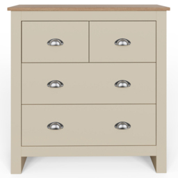 GFW Lancaster 4 Drawer Cream Chest of Drawers - Wilko - thumbnail 3