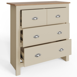 GFW Lancaster 4 Drawer Cream Chest of Drawers - Wilko - thumbnail 5