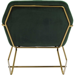 Charles Green and Gold Velvet Armchair - Size: Single - LPD Home - Wilko - thumbnail 7