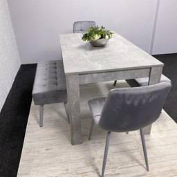 Kosy Koala 4 Seater Stone Dining Set Grey - Wilko - thumbnail 7