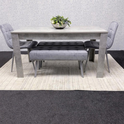 Kosy Koala 4 Seater Stone Dining Set Grey - Wilko - thumbnail 5