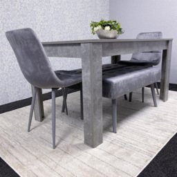 Kosy Koala 4 Seater Stone Dining Set Grey - Wilko - thumbnail 4
