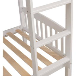 Portland White Wooden Bunk Bed with 2 Mattress - Size: Single - Wilko - thumbnail 4