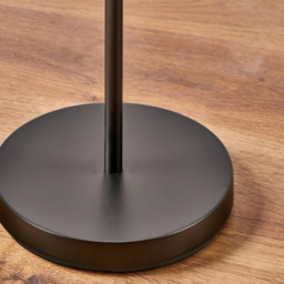 Pacific Lifestyle Benedict Black and Brushed Silver Metal Floor Lamp - Wilko - thumbnail 5