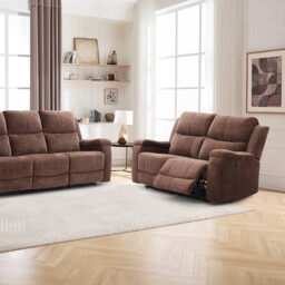 Ledbury 2 Seater Recliner Sofa Dark Brown - Wilko - thumbnail 4