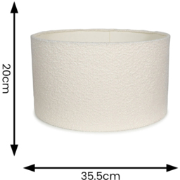 ValueLights Reni Cream Boucle Medium Shade - Size: 20 x 35.5 x 35.5cm - Wilko - thumbnail 7