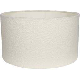 ValueLights Reni Cream Boucle Medium Shade - Size: 20 x 35.5 x 35.5cm - Wilko