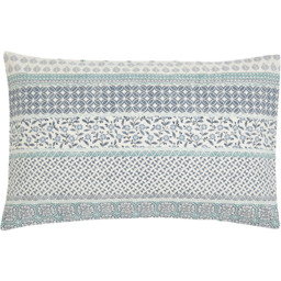 Helena Springfield Single Blue and Teal Folk Stripe Duvet Set - Blue / Teal - Wilko - thumbnail 3