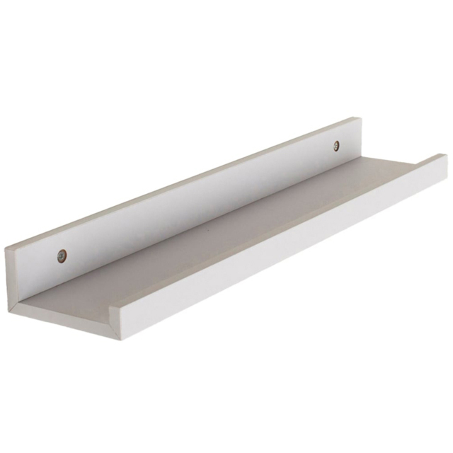 Core Products Dura 48cm Matt White Display Shelf - Size: 10 x 48 x 5cm - Wilko - image 1
