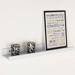Core Products Dura 48cm Matt White Display Shelf - Size: 10 x 48 x 5cm - Wilko - thumbnail 3