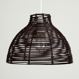 ValueLights Lobster Brown Pot Basket Weave Pendant Shade - Size: 23 x 31 x 31cm - Wilko - thumbnail 4