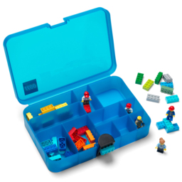 LEGO Blue Iconic Sorting Box - Size: 26.7 x 17.8 x 6.6cm - Wilko - thumbnail 3
