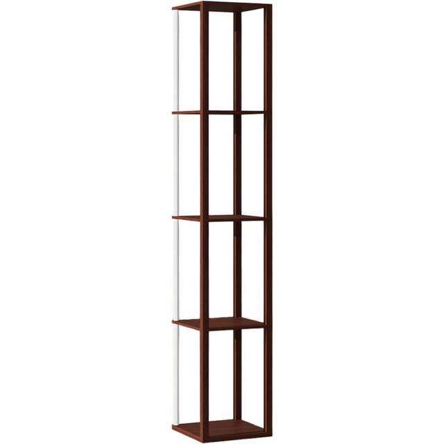 HOMCOM 4 Shelf Brown RGB LED Floor Lamp with Remote - Size: 15 x 34 x 50cm - Wilko - image 1