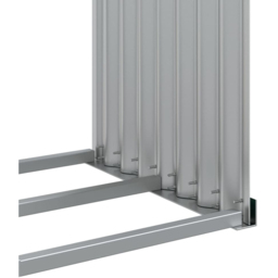 vidaXL Green Galvanised Steel Firewood Log Holder 100 x 120 x 45cm - Wilko - thumbnail 6