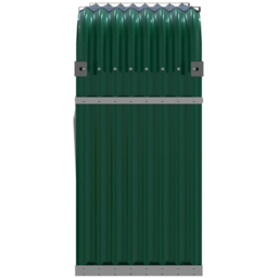 vidaXL Green Galvanised Steel Firewood Log Holder 100 x 120 x 45cm - Wilko - thumbnail 5