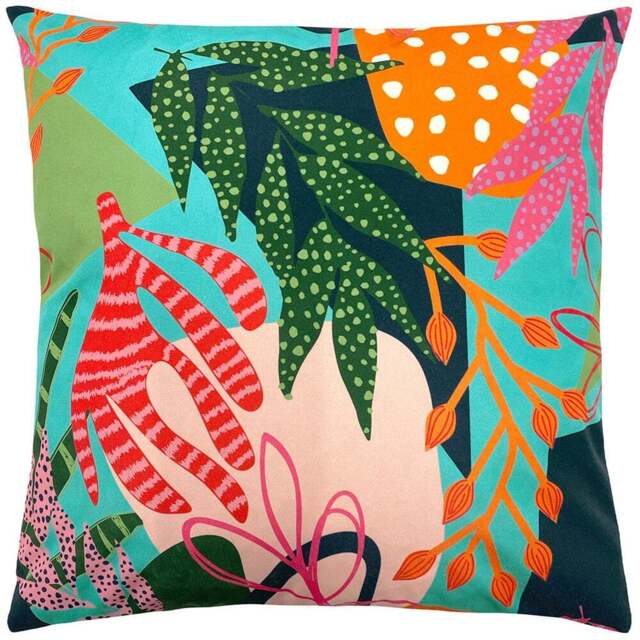 furn. Coralina Multicolour Floral Outdoor Cushion - Size: 43 x 43cm - Wilko - image 1