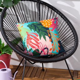 furn. Coralina Multicolour Floral Outdoor Cushion - Size: 43 x 43cm - Wilko - thumbnail 3