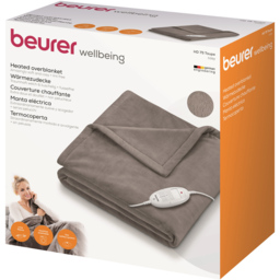 Beurer Taupe Cosy Heated Throw - Size: 39.8 x 19.1 x 37.8cm - Brown - Wilko - thumbnail 3