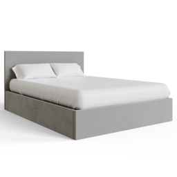 GFW Double Charcoal Grey Velvet End Lift Ottoman Bed - Wilko - thumbnail 4