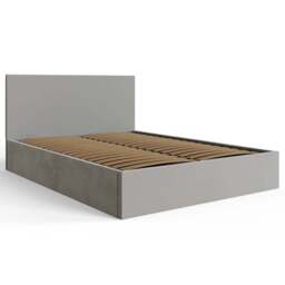 GFW Double Charcoal Grey Velvet End Lift Ottoman Bed - Wilko - thumbnail 5